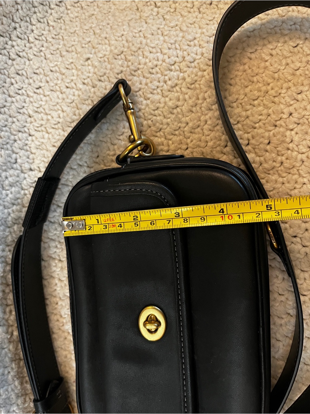 Coach 8640 Waist pack crossbody sling leather bag - Picture 3 of 9